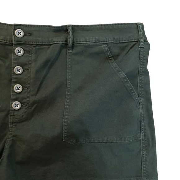 NWT Torrid Army Green Button Up Cargo Shorts Summer Casual Vacation Plus Size - Picture 4 of 9